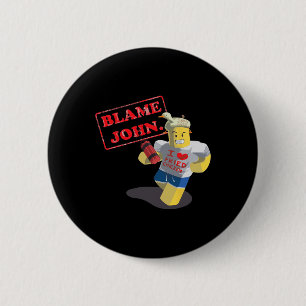 Badge Rond 5 Cm John Shedletsky J'aime le poulet frit Je suis la n