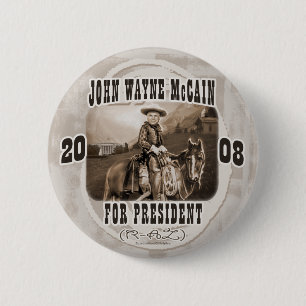Badge Rond 5 Cm John Wayne McCain '08