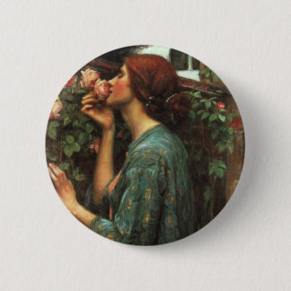 Badge Rond 5 Cm John William Waterhouse, mon doux s'est levé