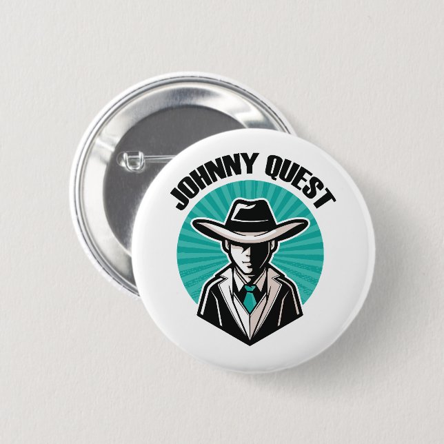 Badge Rond 5 Cm Johnny Quest (Devant & derrière)
