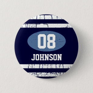 Badge Rond 5 Cm Johnson 08 thème sportif personnalisé