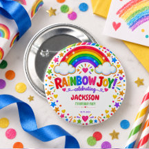 Joie Arc-en-ciel Coloré 7e Anniversaire garçon Fêt