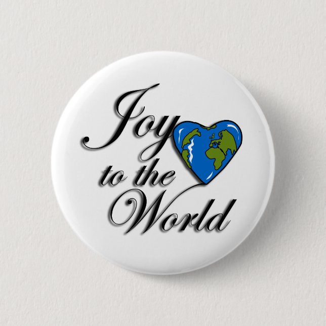 Badge Rond 5 Cm Joie au monde (Devant)