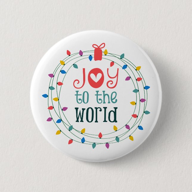 Badge Rond 5 Cm Joie au monde (Devant)