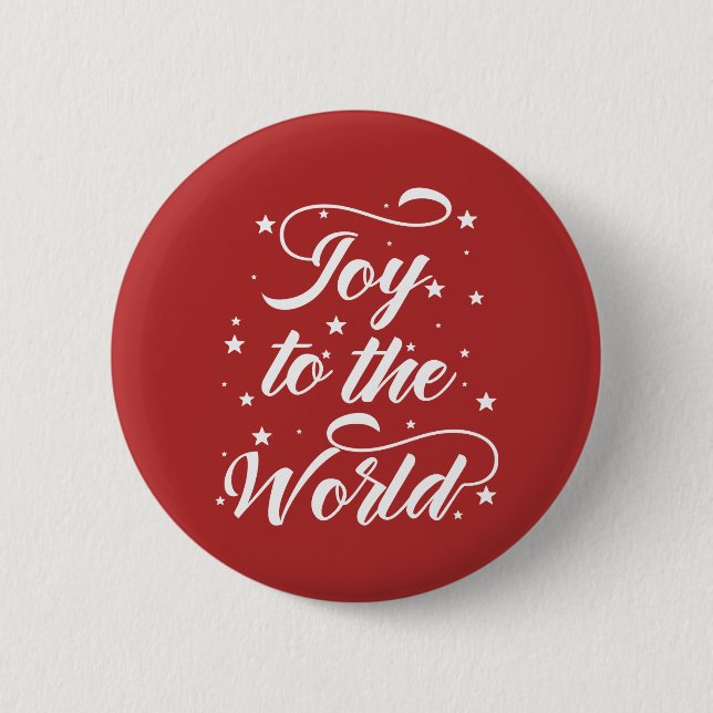 Badge Rond 5 Cm joie au monde Noël (Devant)
