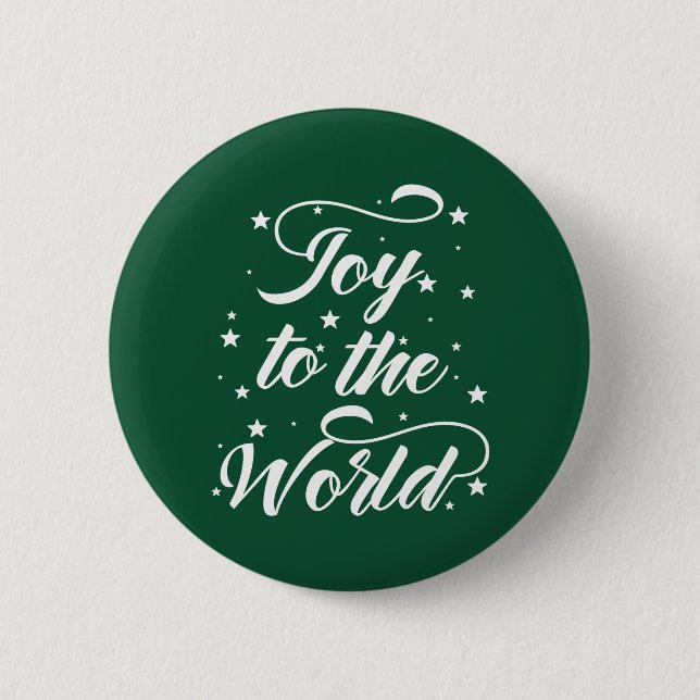 Badge Rond 5 Cm joie au monde Noël (Devant)