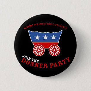 Badge Rond 5 Cm Joignez le bouton de partie de Donner