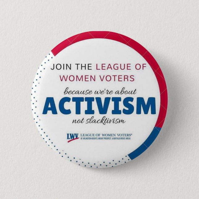 Badge Rond 5 Cm Joignez le bouton pas "de Slactivism d'activisme" (Devant)