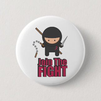 Badge Rond 5 Cm Joignez le combat contre le cancer du sein