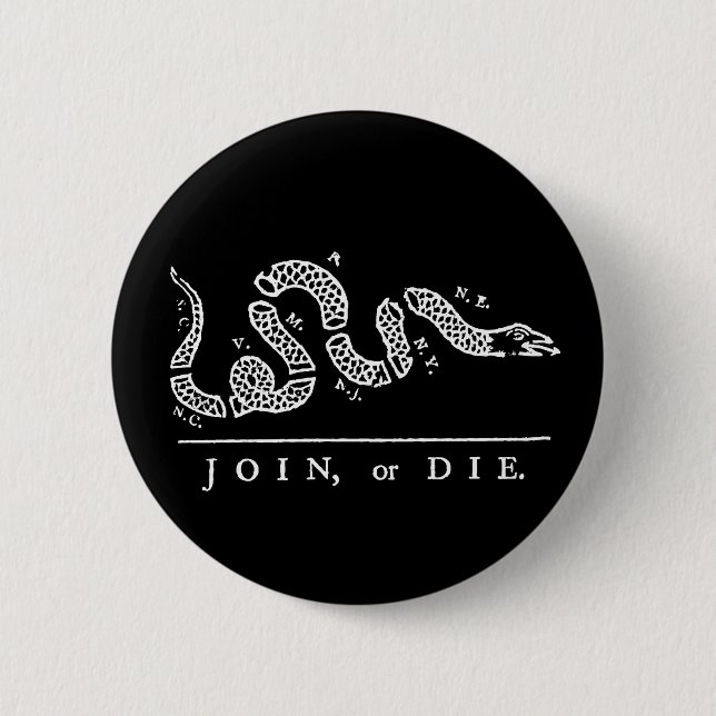 Badge Rond 5 Cm Joignez ou mourez (Devant)