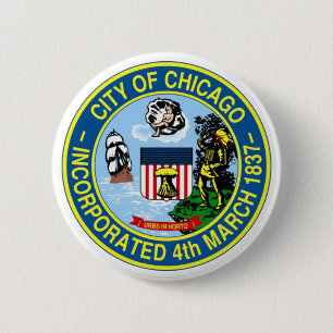Badge Rond 5 Cm Joint de Chicago