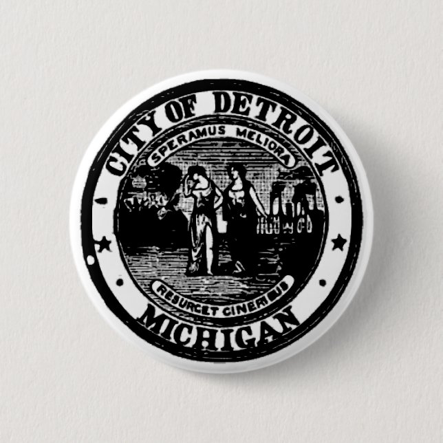 Badge Rond 5 Cm Joint de Detroit (Devant)