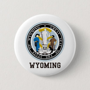 Badge Rond 5 Cm Joint du Wyoming