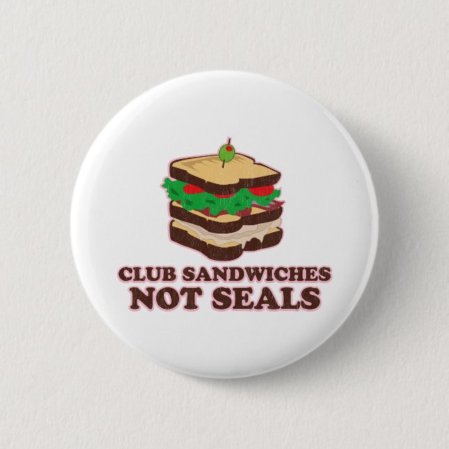 Badge Rond 5 Cm Joints de sandwich à club pas (Devant)