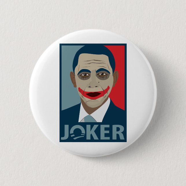 Badge Rond 5 Cm Joker d'Anti-Obama (Devant)