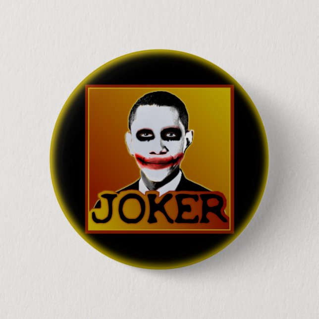Badge Rond 5 Cm Joker Obama (Devant)