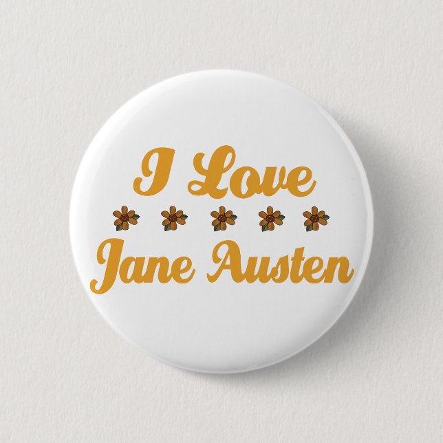 Badge Rond 5 Cm Joli amant de Jane Austen (Devant)