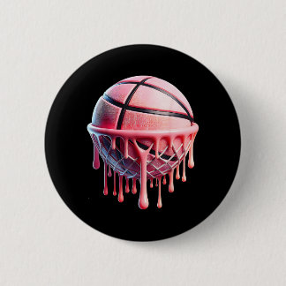 Badge Rond 5 Cm Joli Art De Baseball Pour Femmes Filles