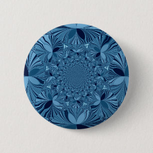 Badge Rond 5 Cm Joli Bleu
