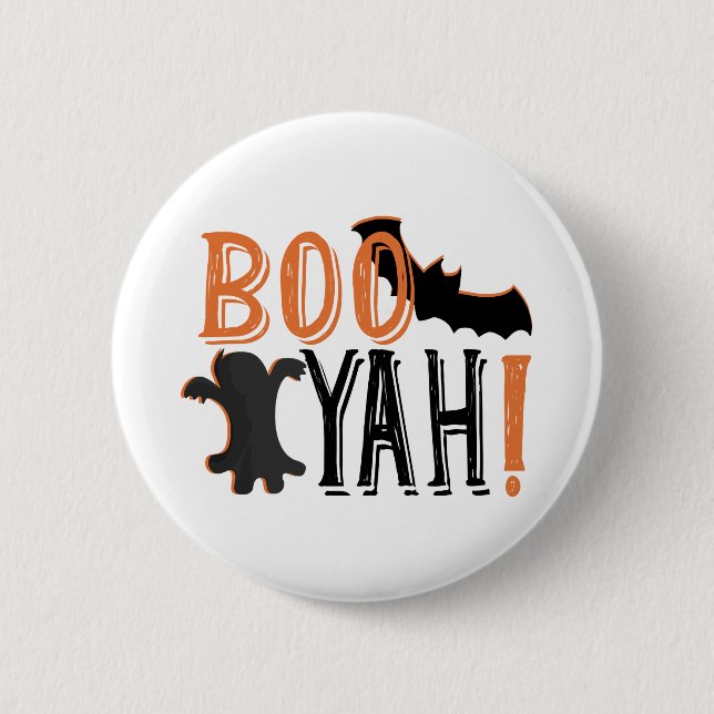 Badge Rond 5 Cm joli booyah halloween (Devant)