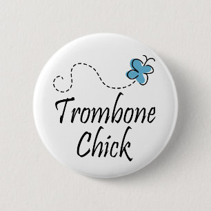 Badge Rond 5 Cm Joli bouton de poussin de trombone