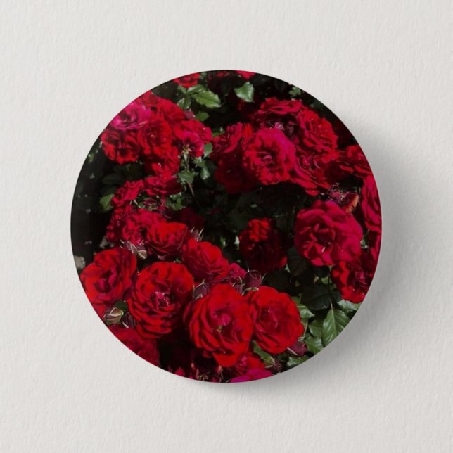 Badge Rond 5 Cm Joli broche tulipe rose (Devant)