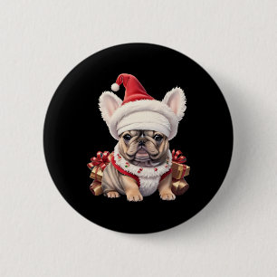 Badge Rond 5 Cm Joli chapeau de Noël de Saint-Valentin T-shirt de