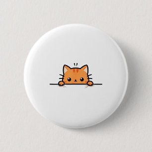 Badge Rond 5 Cm Joli chaton orange qui vous regarde Ginger C