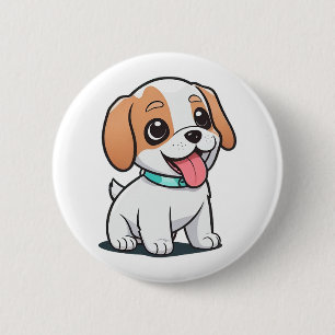 Badge Rond 5 Cm Joli chiot