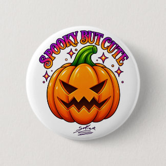Badge Rond 5 Cm Joli Citrouille Épouvante Halloween Bouton Rond Ép