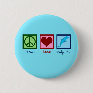 Badge Rond 5 Cm Joli dauphin