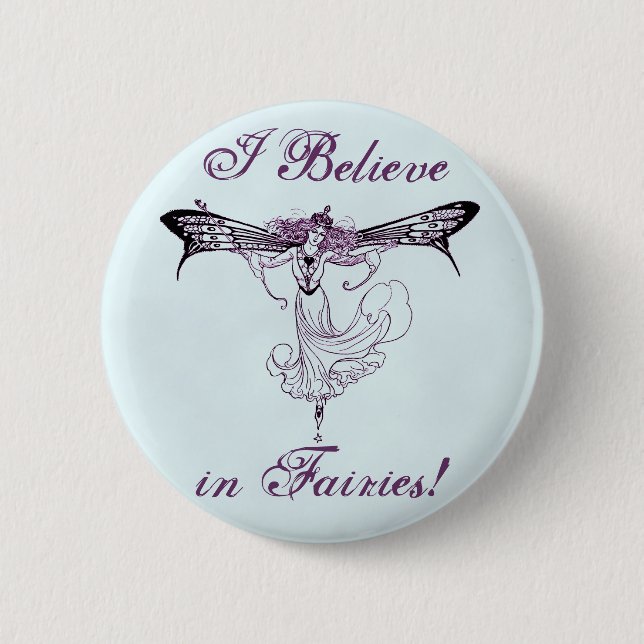 Badge Rond 5 Cm Joli décalque féerique vintage (Devant)