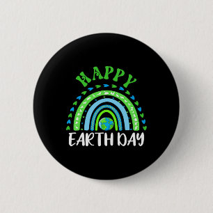 Badge Rond 5 Cm Joli Jour des terres mignon arc-en-ciel Enfants Lo