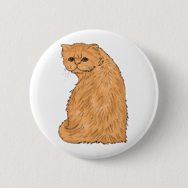 Badge Rond 5 Cm Joli Kitty (Devant)