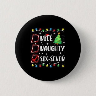Badge Rond 5 Cm Joli Mauvais 67 Six Sept Amusant Noël 6 7 Meme