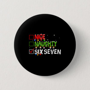 Badge Rond 5 Cm Joli Mauvais Six Sept Mème Drôle 67 Brainrot Chri