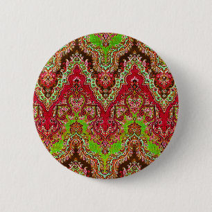 Badge Rond 5 Cm Joli motif arabe coloré vintage