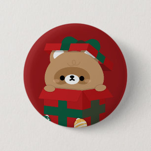 Badge Rond 5 Cm Joli Noël simple et amusant