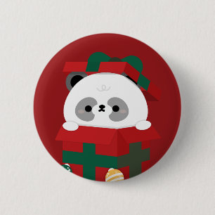 Badge Rond 5 Cm Joli Noël simple et amusant