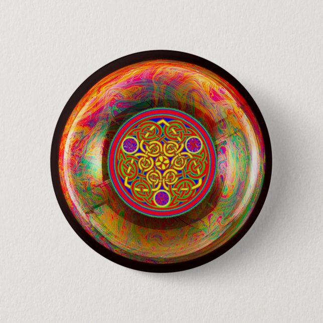 Badge Rond 5 Cm Joli noeud celtique (Devant)