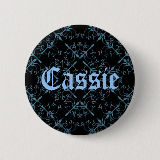 Badge Rond 5 Cm Joli nom bleu