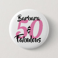 Joli Personnalisé 50 et Fabuleux Rose Personnalisé