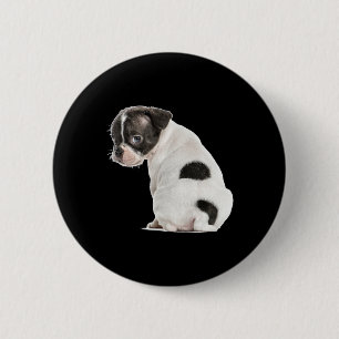 Badge Rond 5 Cm Joli Petit Chien Sleepy Chien Face Pour Amoureux d