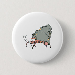 Badge Rond 5 Cm joli petit crabe ermite