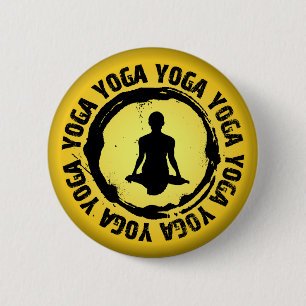 Badge Rond 5 Cm Joli phoque de Yoga
