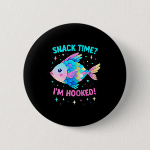Badge Rond 5 Cm Joli Poisson à Écailles Arc-en-ciel Kawaii Dessin