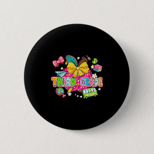 Badge Rond 5 Cm Joli premier jour d'école Préparatoire Troisième a