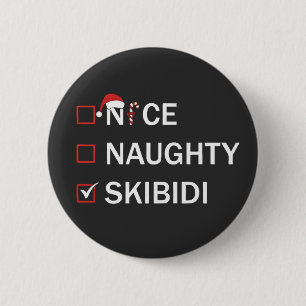 Badge Rond 5 Cm Joli sale Skibidi drôle de Noël Gen Alpha