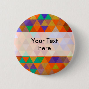 Badge Rond 5 Cm Joli Triangle grunge motif I + vos idées