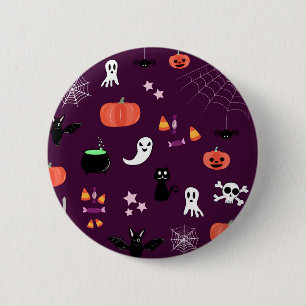 Badge Rond 5 Cm Jolie Art Halloween Effrayant
